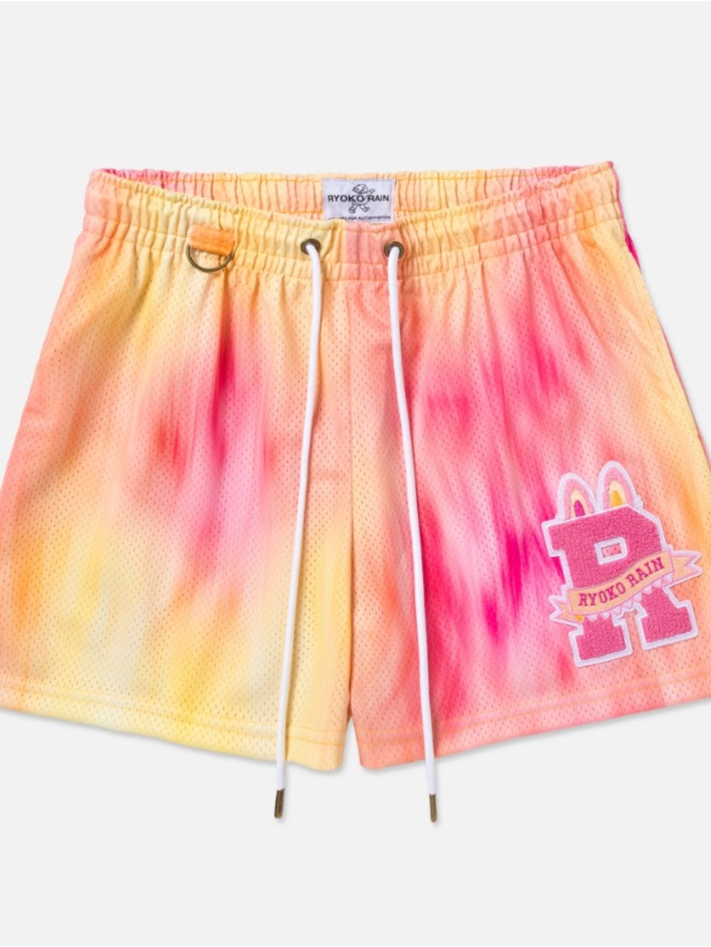 Ryoko Rain Adult Loyalty Mesh Shorts - Pink & Yellow